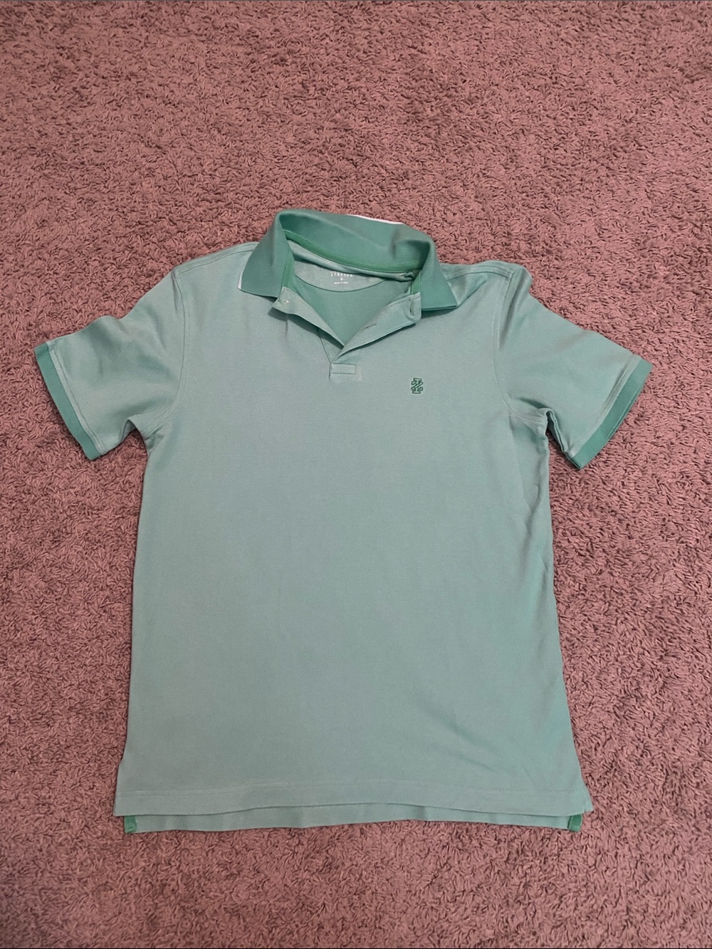 Mint Green Polo Shirt Izod Small
